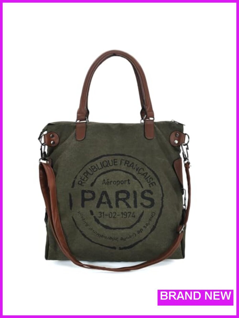 Large Canvas Tote Bag with Zipper for Women Laptop Shoulder Hobo Handbag